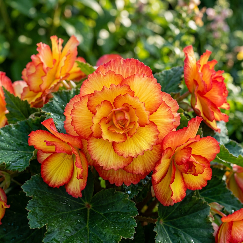 Yellow Red Begonia Flower Seeds for Planting