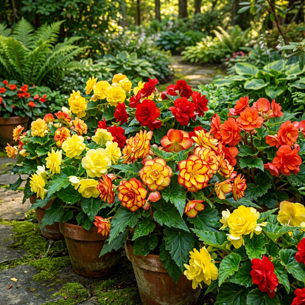 Yellow Red Begonia Flower Seeds for Planting