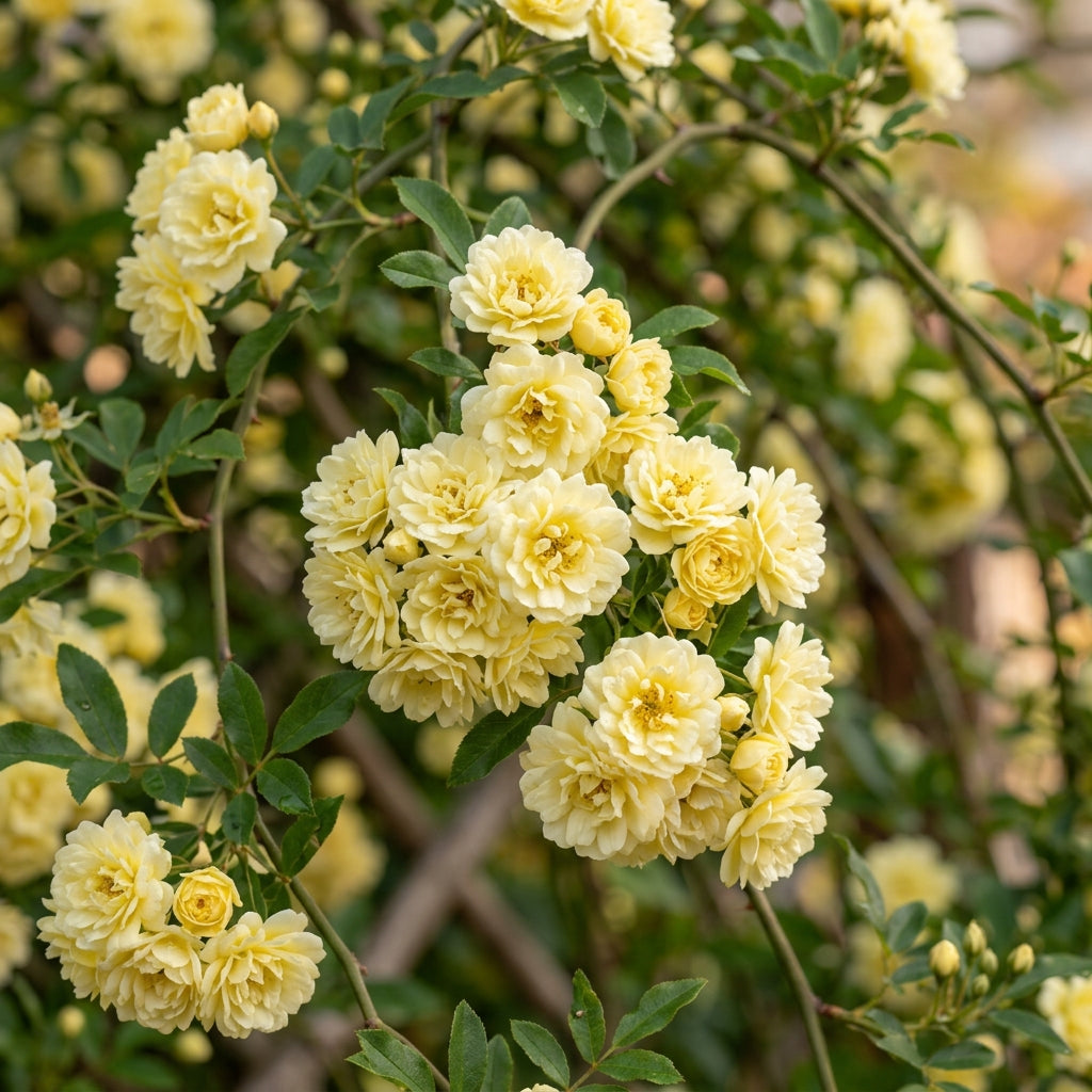 Rosa banksiae (Lady Banks Yellow Rose) Seeds for Planting