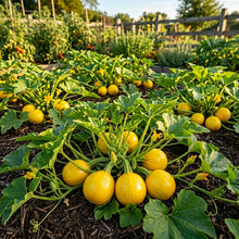 Squash Globe Round Yellow Seeds – Squash Seeds for Home Garden