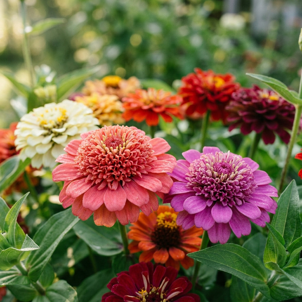 Zinnia Elegans Scabiosa Mix Flower Seeds For Planting