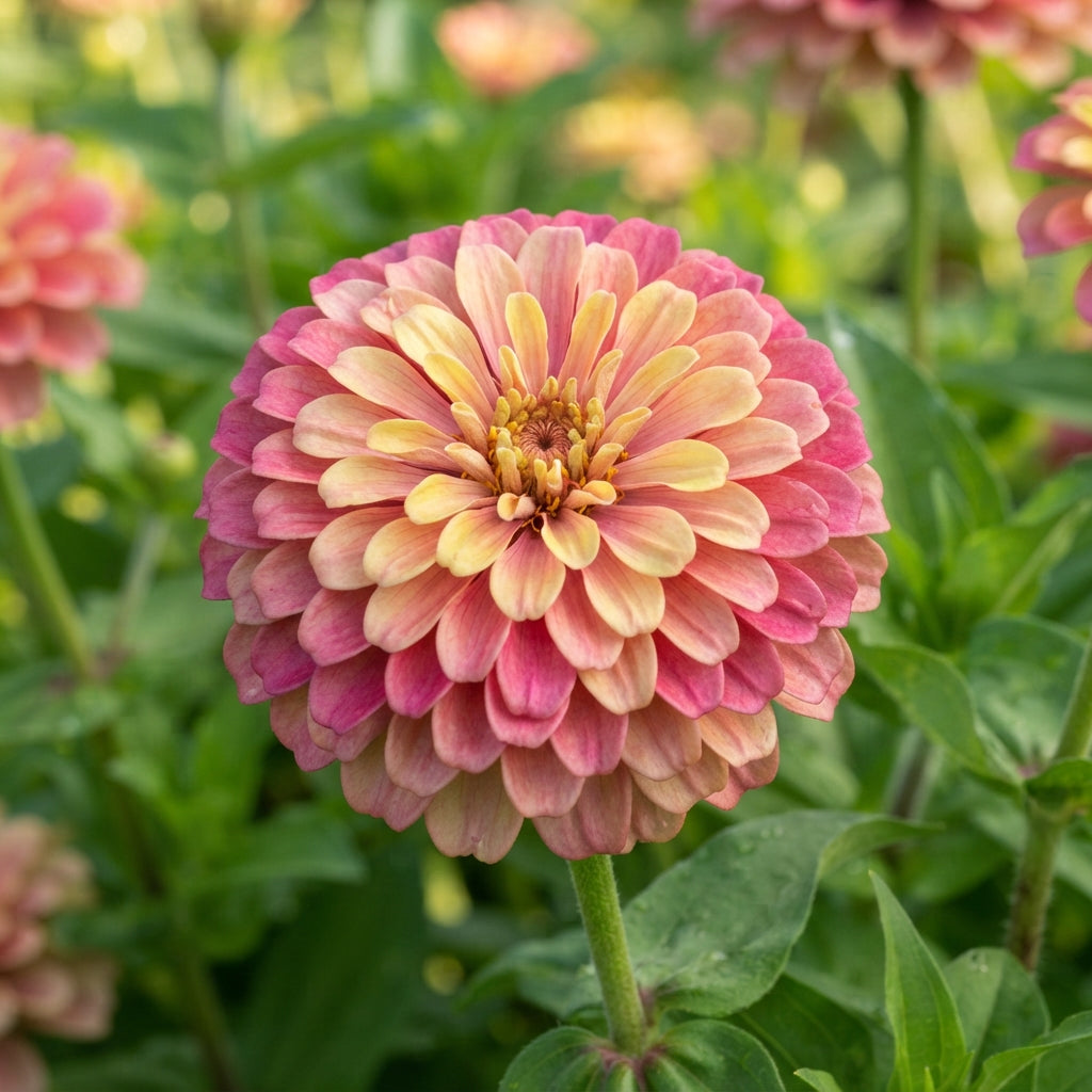 Zinnia Raspberry Lemonade Flower Seeds for Planting