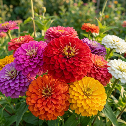 Zinnia Imported Mixed Seeds – Colourful Flower Blend