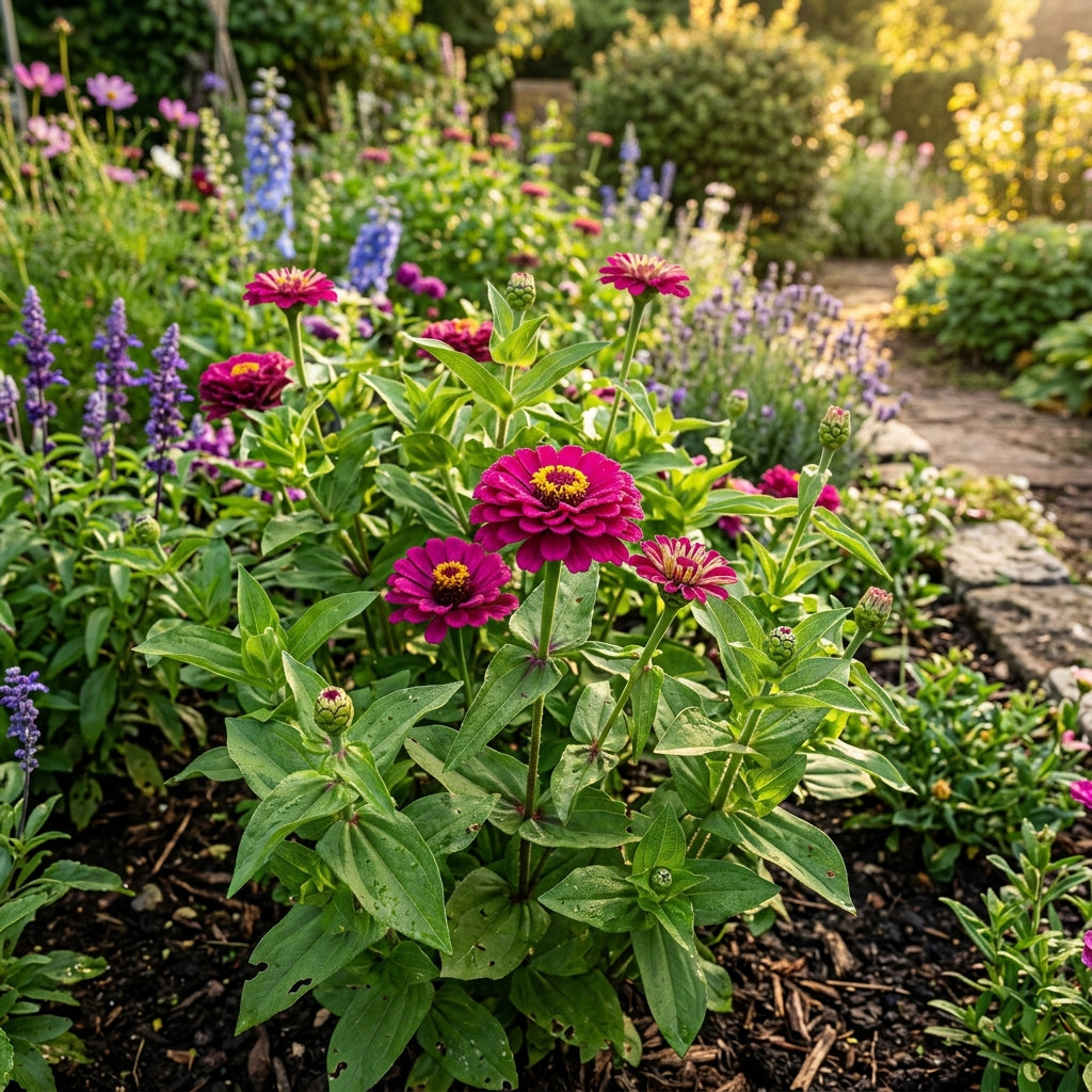Zinnia Imported Dark Pink Seeds – Bold Garden Flowers