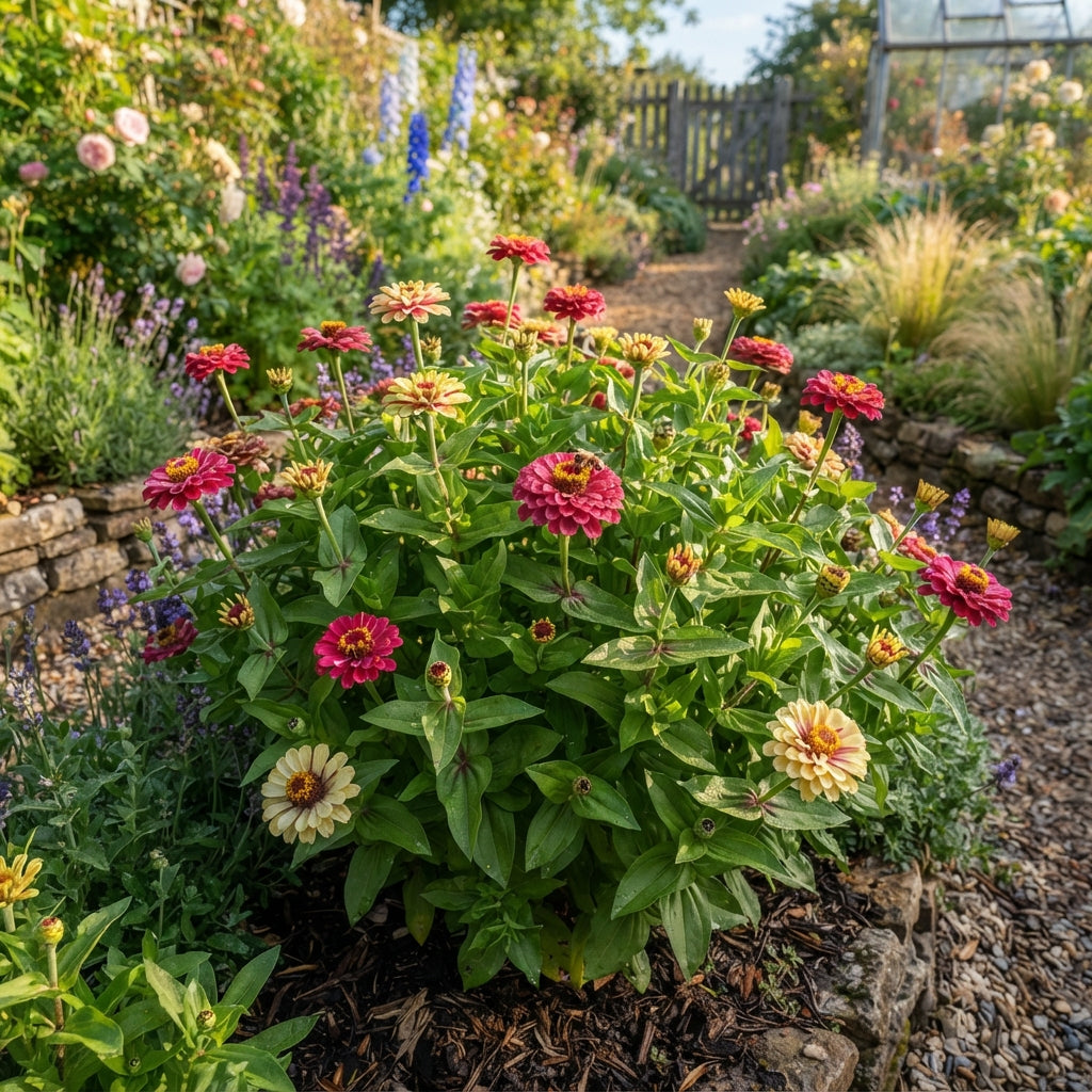 Zinnia Raspberry Lemonade Flower Seeds for Planting