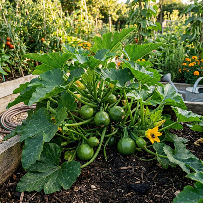 Round Hybrid Zucchini Seeds – Zucchini Squash Seeds for Home Gardening