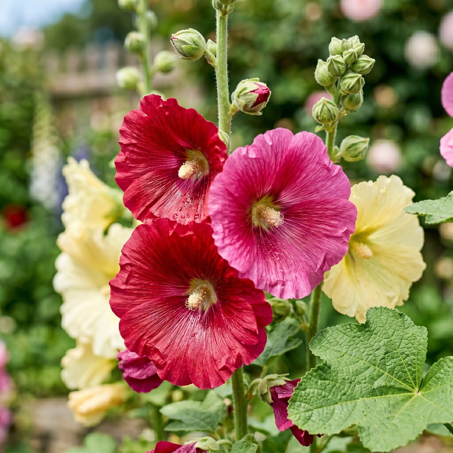 Hollyhock Seeds – Tall Flower Garden Seeds