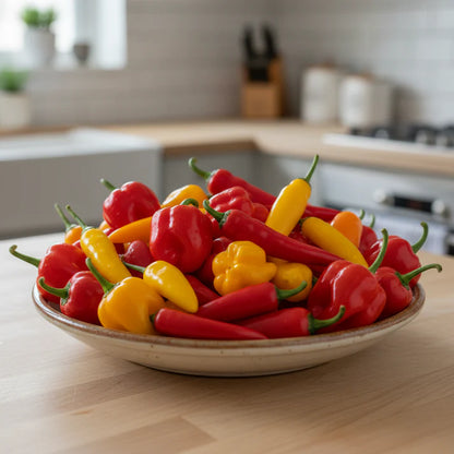 7 Variety Combo Pepper Seeds for Home Garden