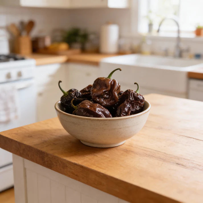 Chilli Trinidad 7 Pod Brown Seeds for Home Garden