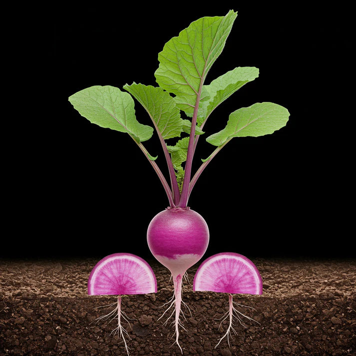 Radish Malaga Violet Seeds for Home Garden Planting