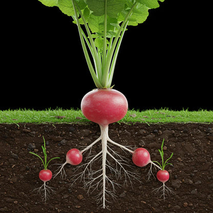 Radish Logo F1 Seeds for Home Garden Planting