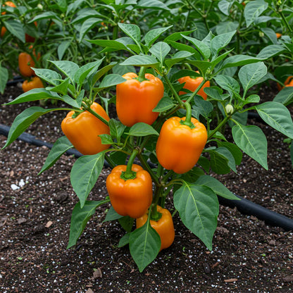 Mini Bell Orange Pepper Seeds – Pepper Seeds for Home Garden