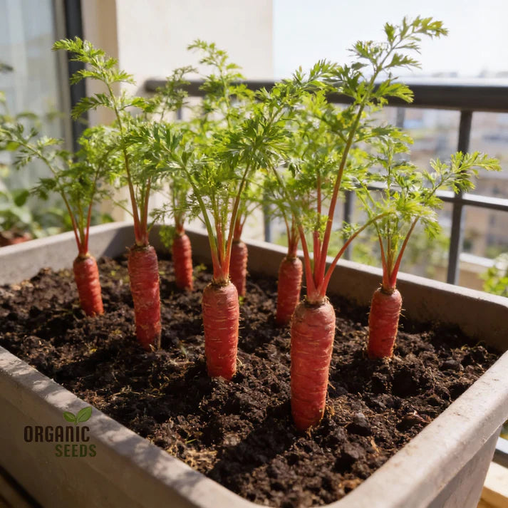 Carrot Ruby Queen F1 Seeds for Home Garden Planting