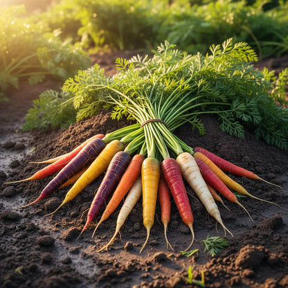 Rainbow Heirloom Carrot Seeds – Colorful Root Vegetable Garden Seeds