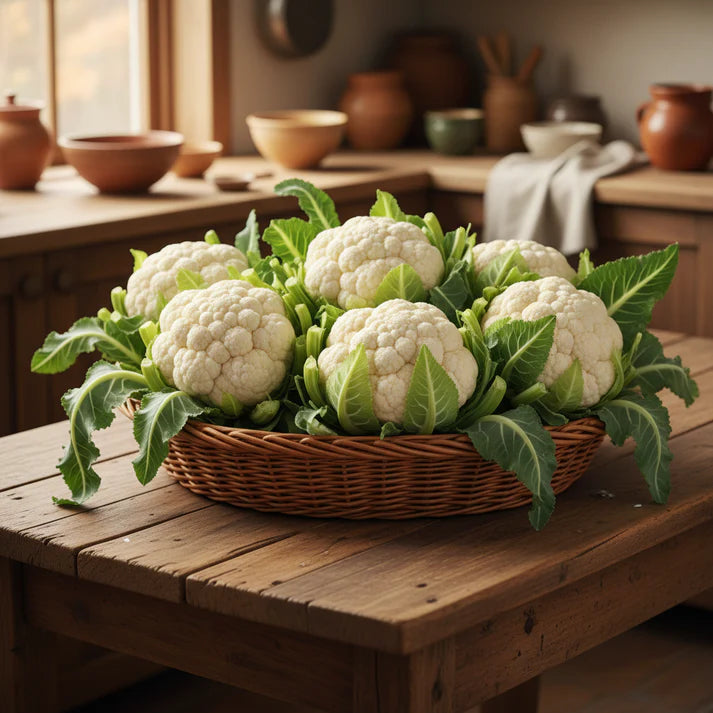 White Cauliflower Seeds for Home Garden