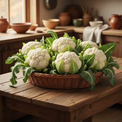 White Cauliflower Seeds for Home Garden