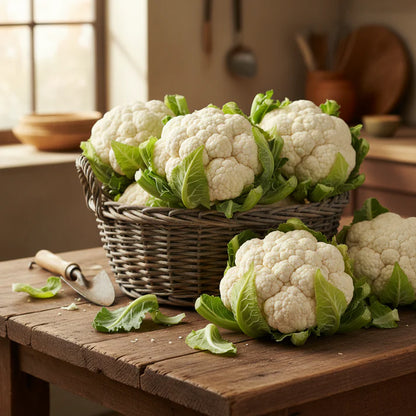 White Cauliflower Seeds for Home Garden