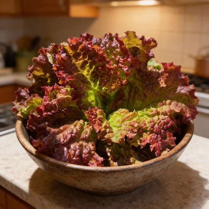 Lollo Rosso Lettuce Seeds for Home Garden