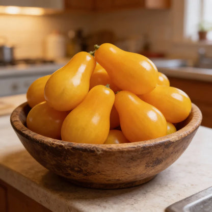 Yellow Pear Tomato Seeds – Heirloom Cherry Tomato for Home Garden