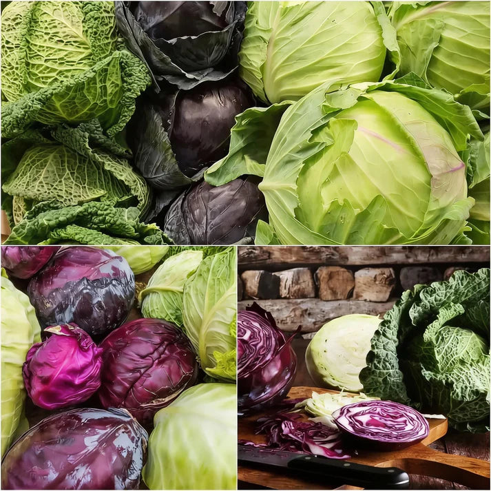Cabbage Heirloom Mix Seeds for Home Garden