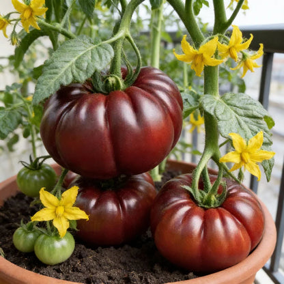 Organic India Seeds - Chyornyi Slon Russian Heirloom Tomato Seeds – Tomato Seeds for Home Garden