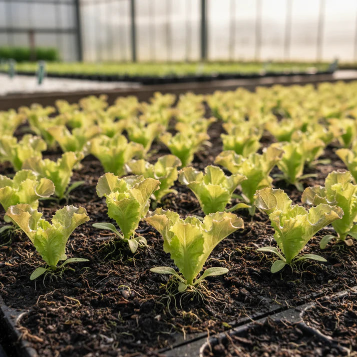 Organic Lollo Rossa Lettuce Seeds for Home Gardening