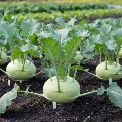 Green Kohlrabi Heirloom Vegetable Seeds