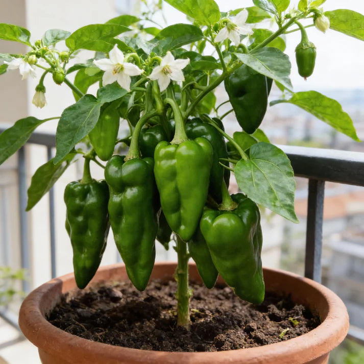 Organic India Seeds – Green Padron Pepper Seeds – Pepper Seeds for Home Garden