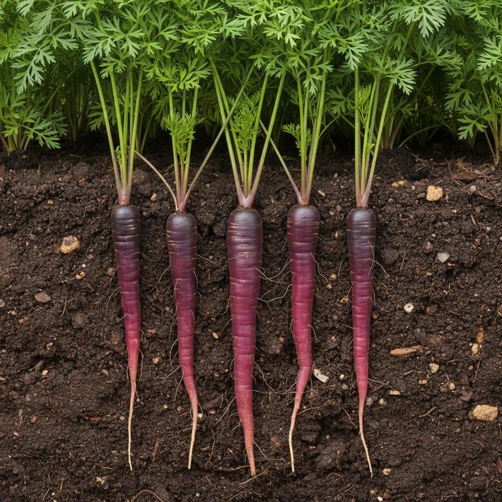 Cosmic Purple Carrot Seeds Heirloom Purple Roots for Planting