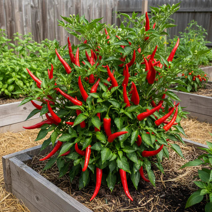 Red Hot Pepper Seeds for Home Gardening
