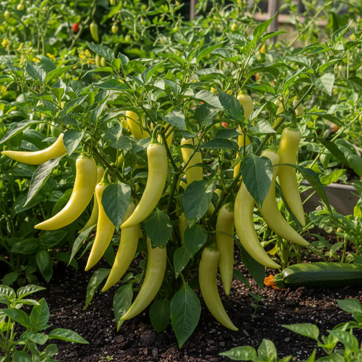 Sweet Banana Pepper Vegetable Seeds for Home Gardening