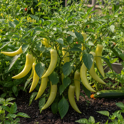 Sweet Banana Pepper Vegetable Seeds for Home Gardening