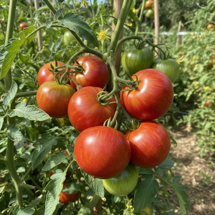 Tomato Red Zebra Seeds – Heirloom Striped Tomato Seeds for Home Garden