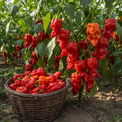 Pepper Bhut Jolokia Seeds – Heirloom Chili Variety for Planting