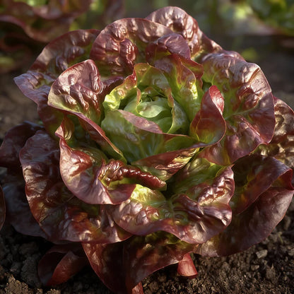 Butterhead Red Lettuce Seeds for Home Garden