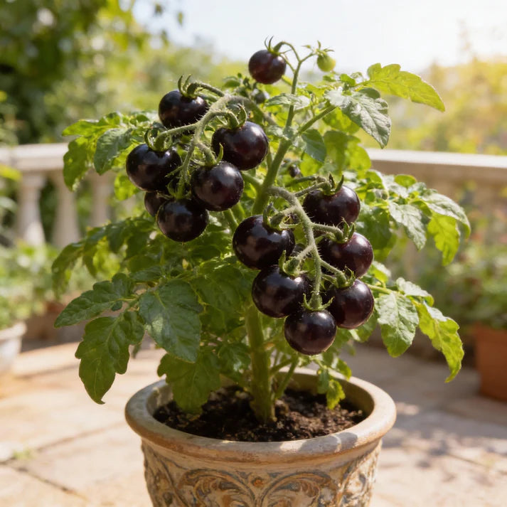 Black Cherry Tomato Seeds – Heirloom Cherry Tomato Seeds for Home Garden