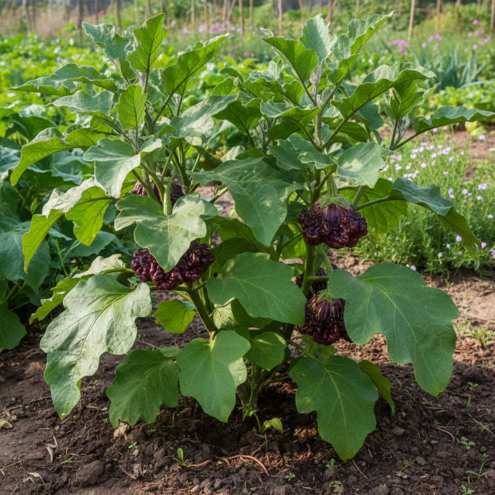 Eggplant Red Ruffle Seeds – Eggplant Seeds for Home Garden
