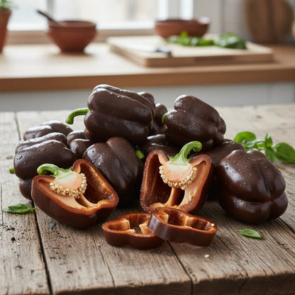 Chocolate Beauty Pepper Seeds for Home Garden
