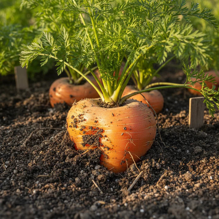 Organic Oxheart Carrot Seeds for Home Garden Planting