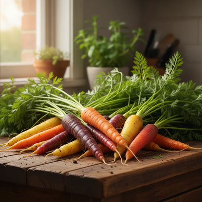 Rainbow Mix F1 Carrot Seeds – Colorful Hybrid Carrot Collection