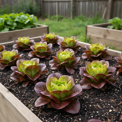 Butterhead Red Lettuce Seeds for Home Garden