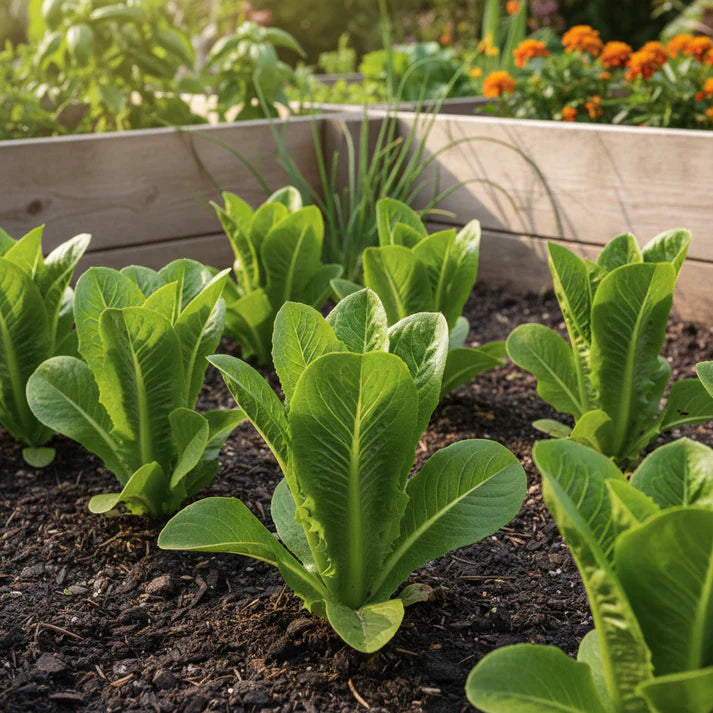 Green Romaine Lettuce Seeds for Home Garden