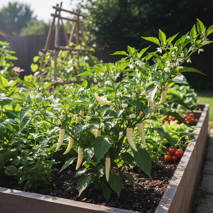 White Chili Pepper Seeds for Home and Garden Planting