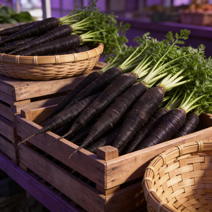 Black Spanish Long Radish Seeds – Heirloom Root Vegetable