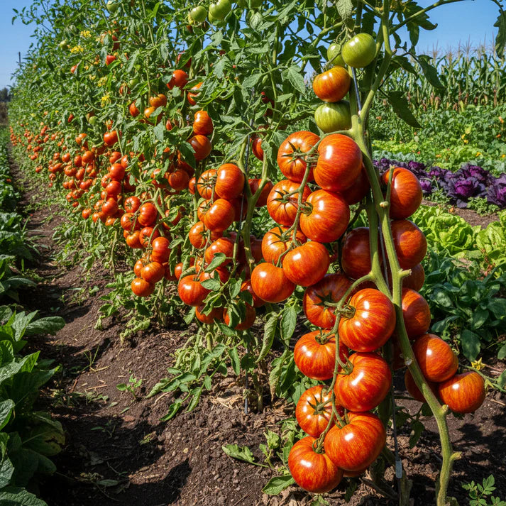 Tomato Tigerella Seeds – Heirloom Striped Tomato Seeds for Home Garden
