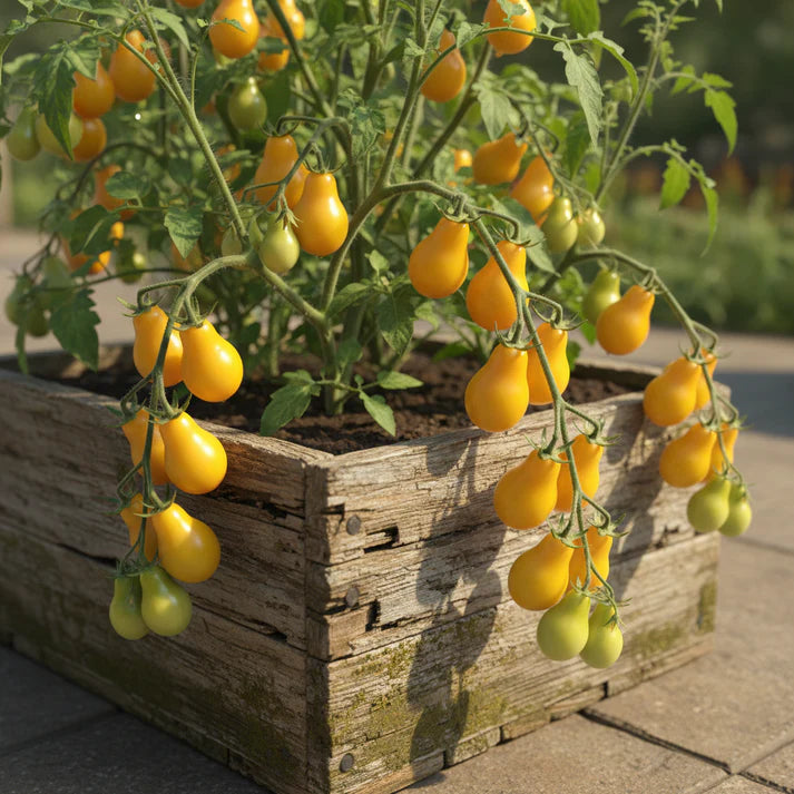 Yellow Pear Tomato Seeds – Heirloom Cherry Tomato for Home Garden