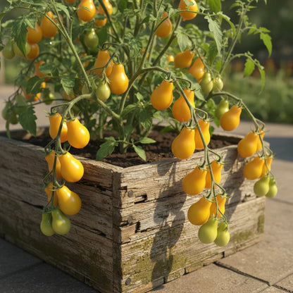 Yellow Pear Tomato Seeds – Heirloom Cherry Tomato for Home Garden