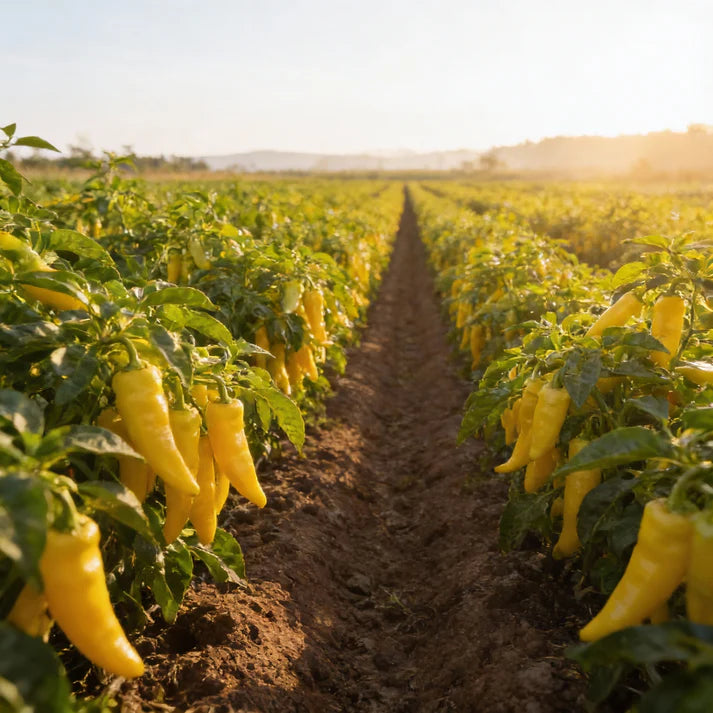 Chilli Hungarian Yellow Wax Hot Seeds for Home Garden