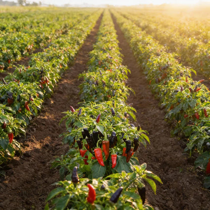Hot Pepper Gusto Purple Seeds for Home Garden