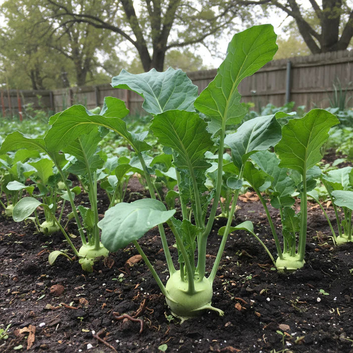 Knol Khol White Desi Vegetable Seeds for Planting